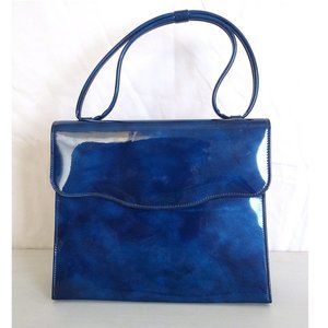 Vintage Shiny THEODOR CALIFORNIA Navy Purse